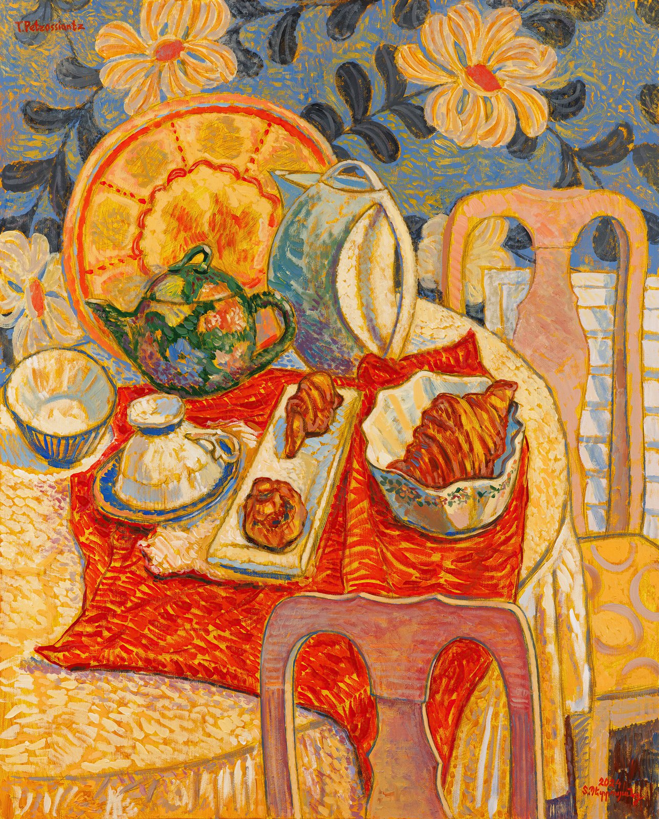 Breakfast, acrylic on canvas