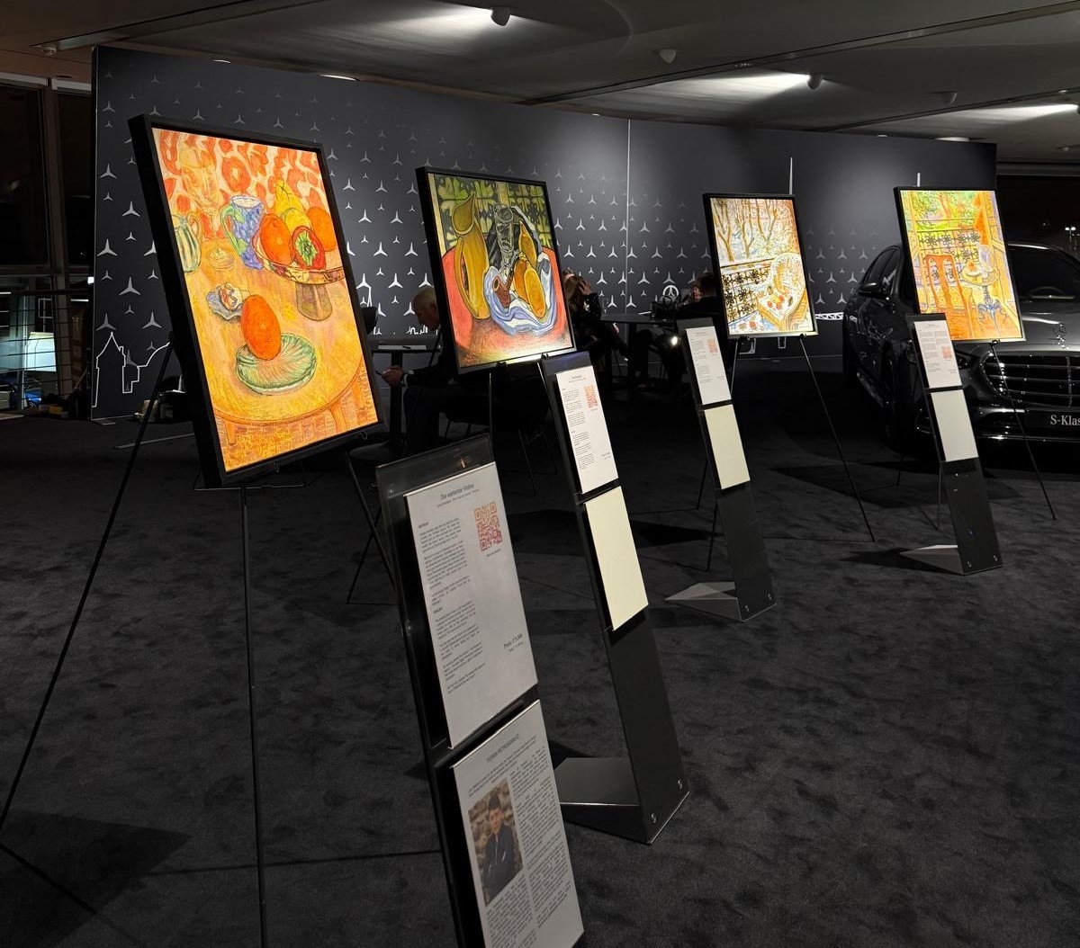 Each canvas was presented alongside its own story, showing the intention behind the work