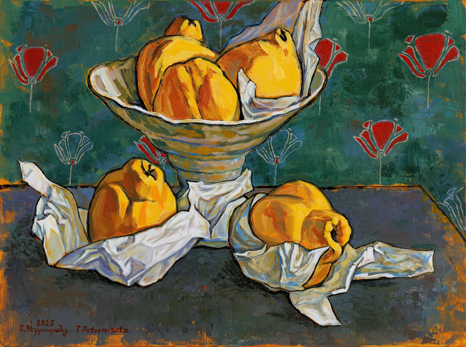 The Silent Story of the Quince, acrylic on canvas