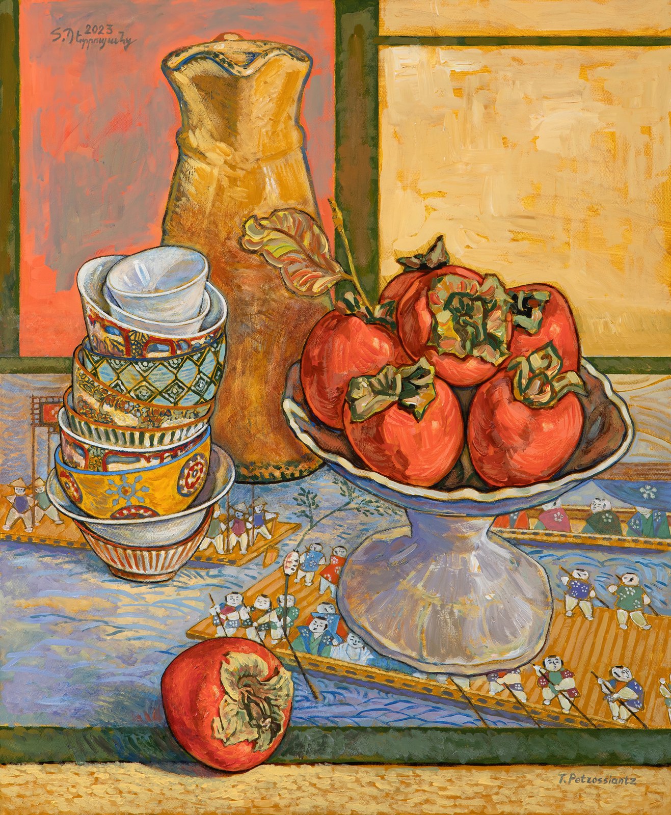 Still Life by the Window, acrylic on canvas
